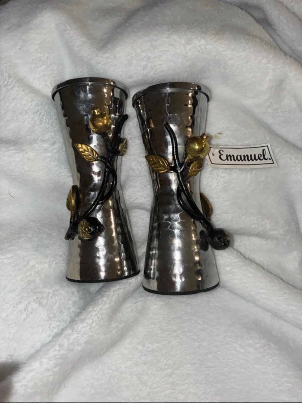 Yair Emanuel Pomegranate Candle Stick Holders